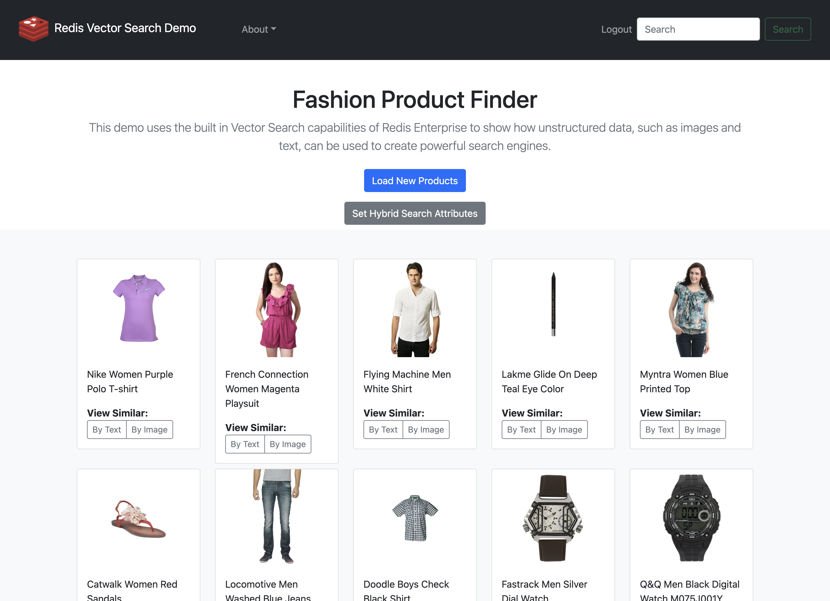 Fashion Product Finder application